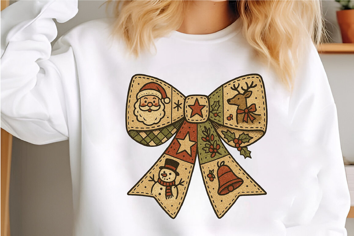Patchwork Cozy Coquette Christmas Bo, an Illustration by Libby Wishes (Photo 2 of 6)