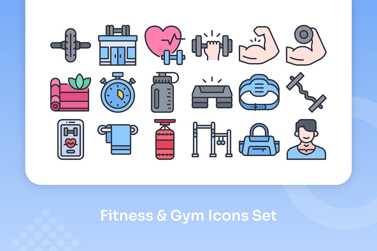 Fitness & Gym Icons - Filled Line, an Icon by Kmg Design (Photo 3 of 3)