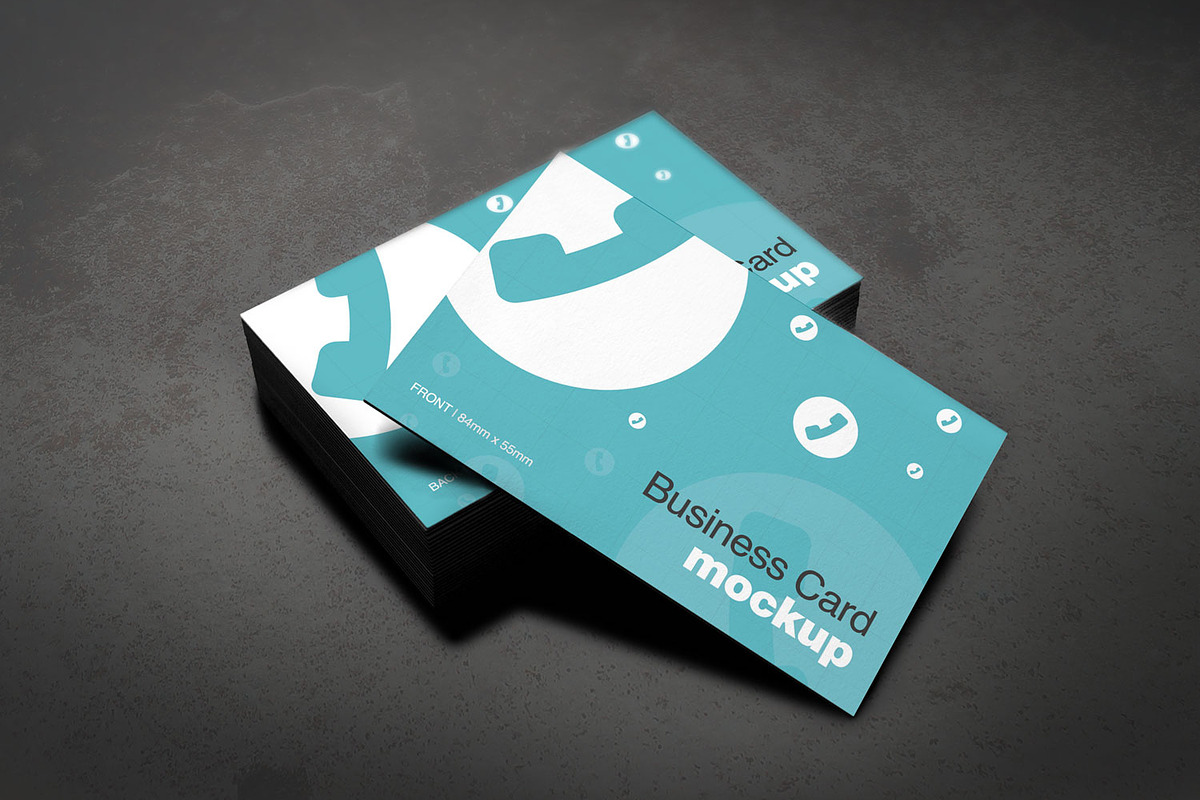European Size Business Card Mockup, a Print Template by Rafael Oliveira