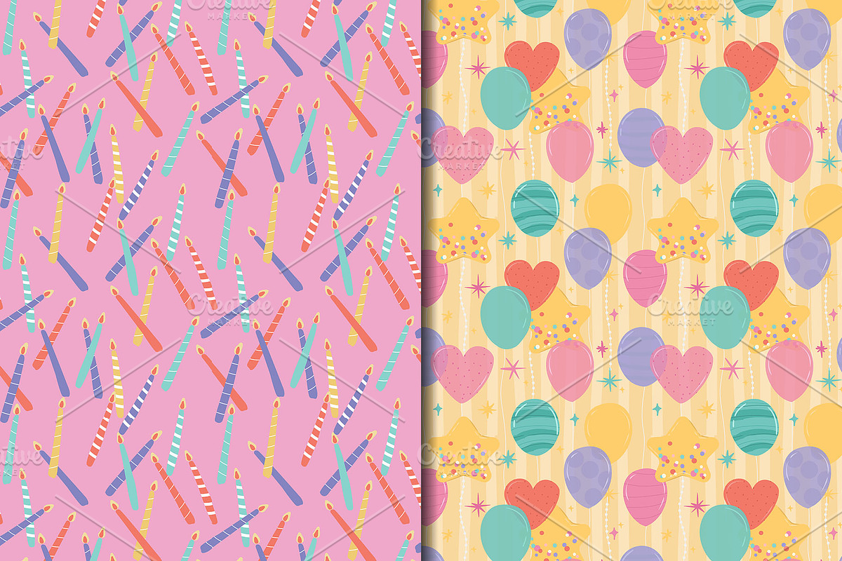 Colorful Fun Sweet Birthday Pattern, a Pattern Graphic by CreativeChristiana (Photo 8 of 9)
