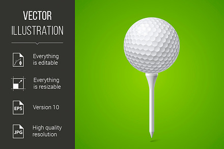 Golf Ball, a Background Graphic by DvargShop