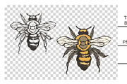Honey bees, an Illustration by Onceli*art (Thumbnail 4 of 7)