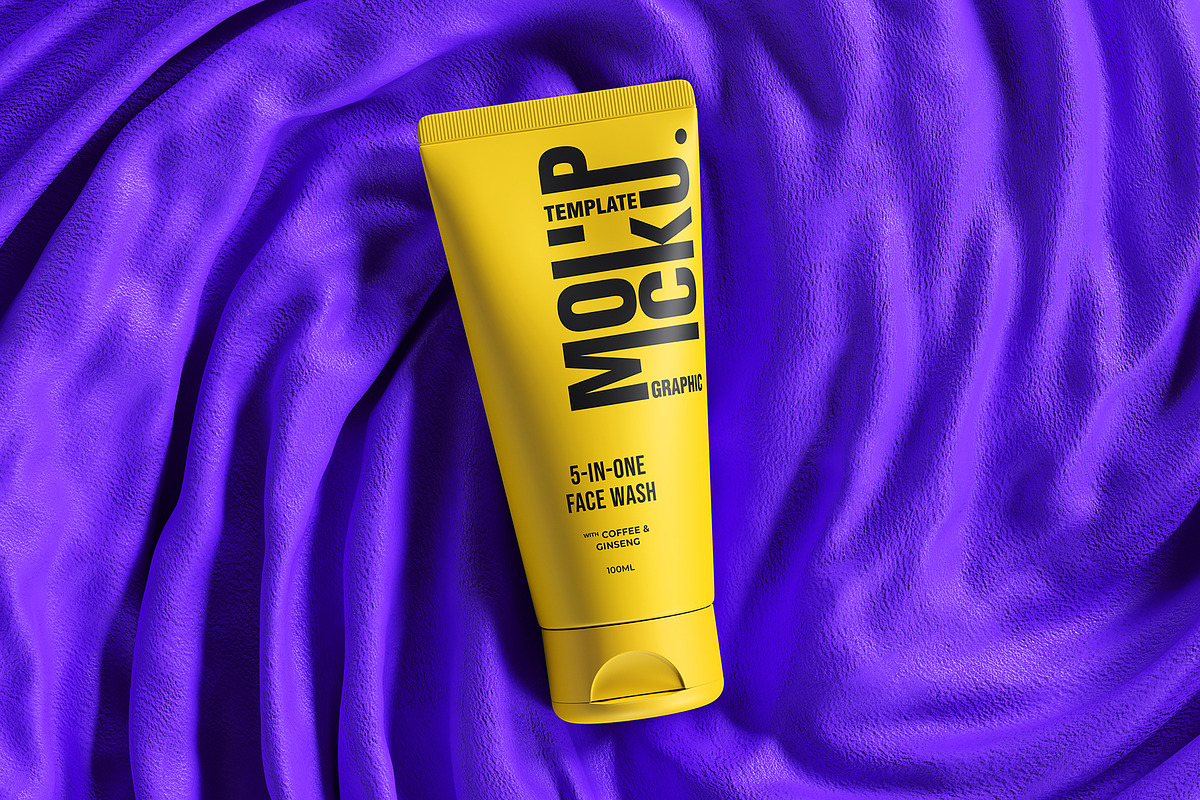 Cosmetic Tube Mockup Design, a Packaging Mockup by Artnivora.Std (Photo 5 of 6)
