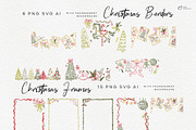Whimsical Vintage Christmas Clipart, an Illustration by ollalya (Thumbnail 3 of 9)