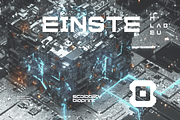 Gapky Futuristic Tech Font, a Font by baqoos (Thumbnail 2 of 8)