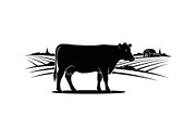 Farm Cow Silhouette Vector Bundle, an Illustration by Designs_River (Thumbnail 4 of 51)