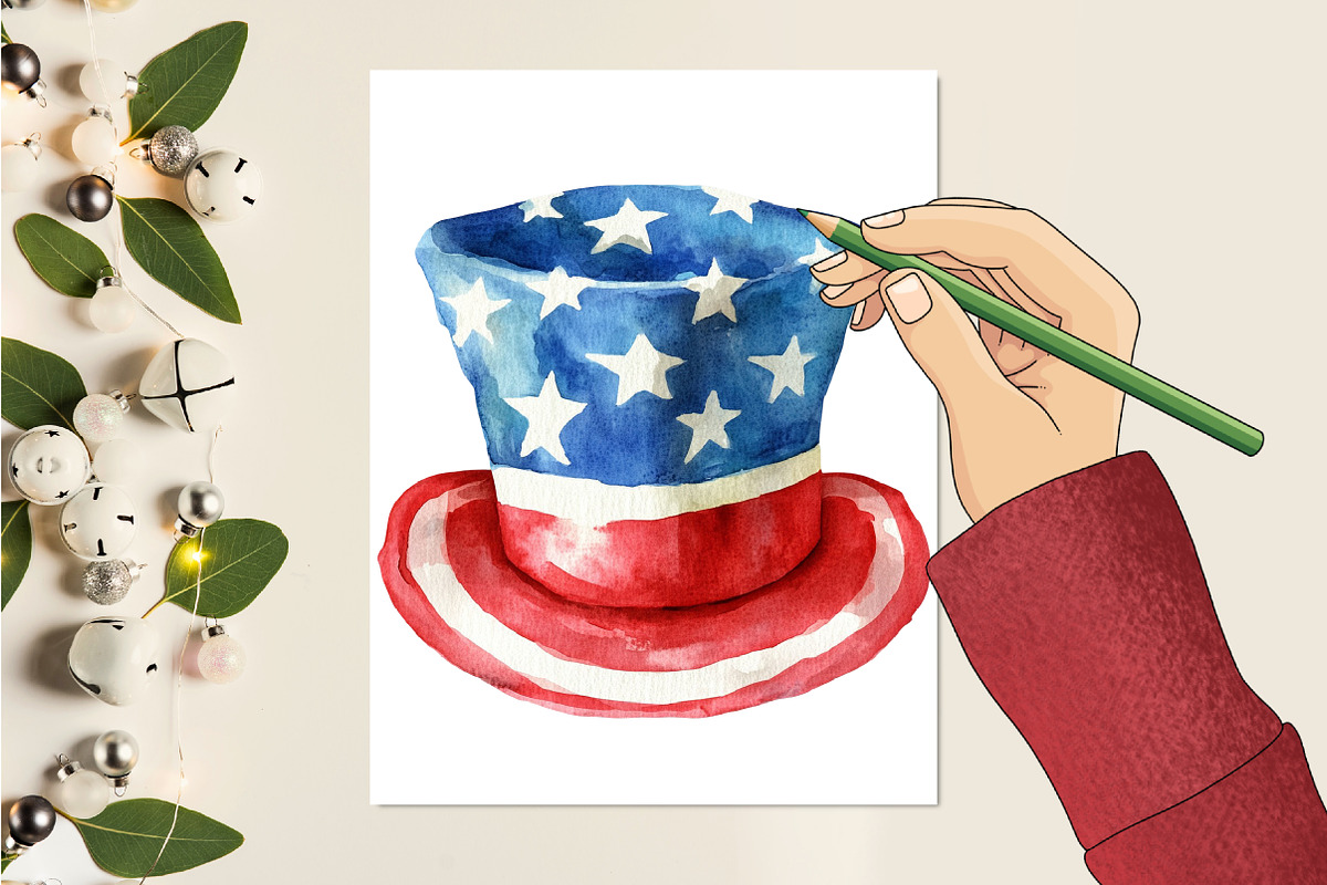 4th of July USA 250th Anniversary, a Seasonal Illustration by CitraGraphics (Photo 5 of 6)