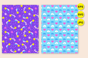 Seamless Pattern Strange Weather