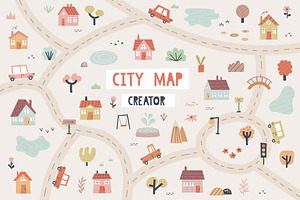 City map creator - 130+ elements