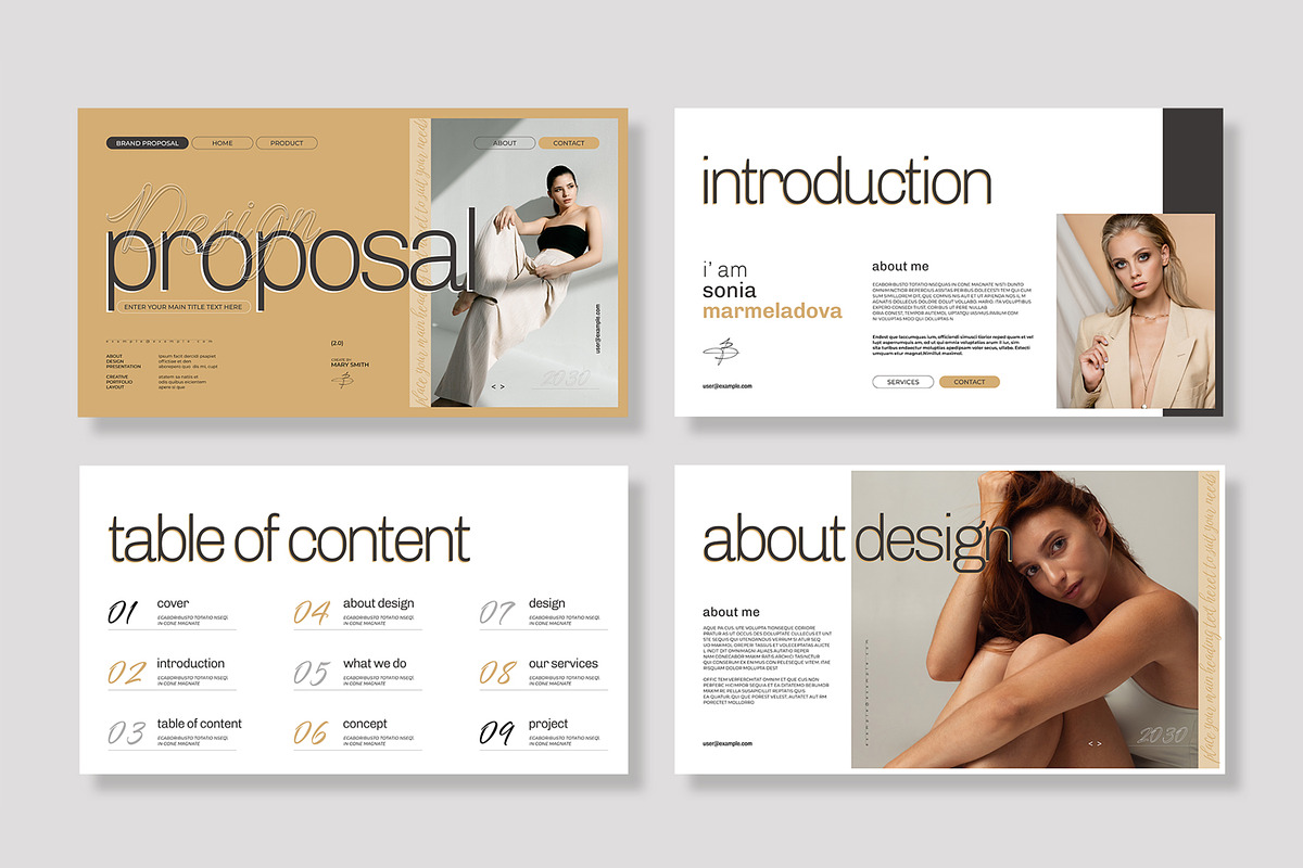 Design Proposal Presentation preview 2