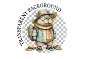 Summer Funny Capybara Clipart, a Seasonal Illustration by Rose Art (Thumbnail 5 of 6)