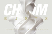 70 PNG Busts - Iridescent & Glossy, an Object Graphic by Graphicdome (Thumbnail 5 of 11)