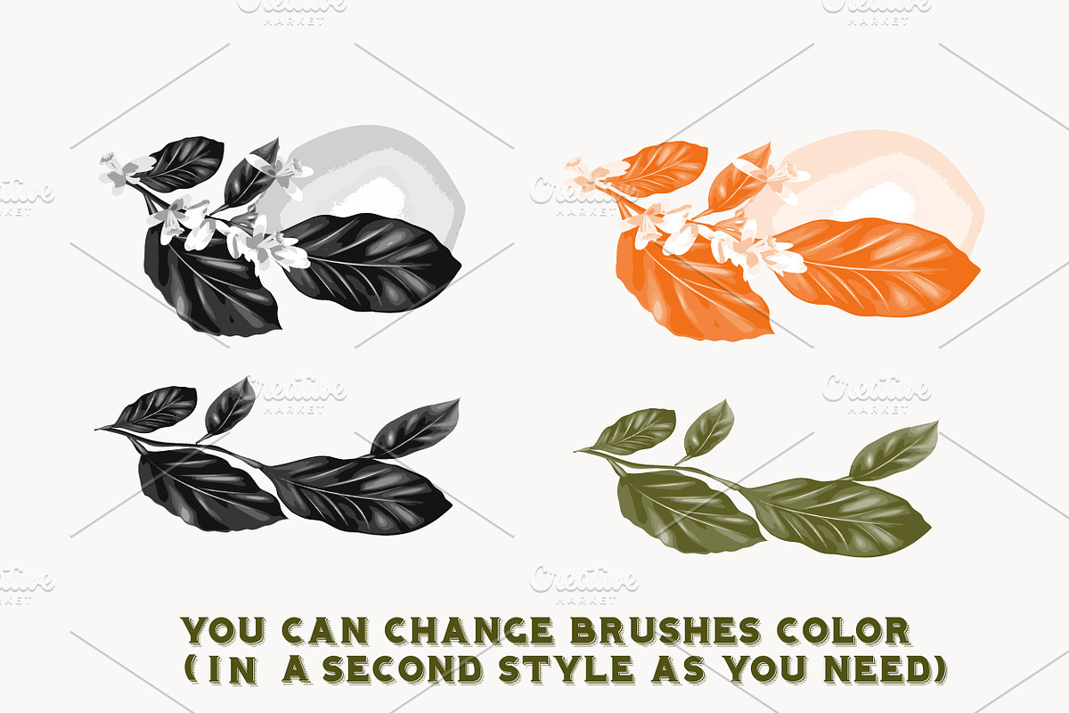 set of flowers brushes2 preview 4