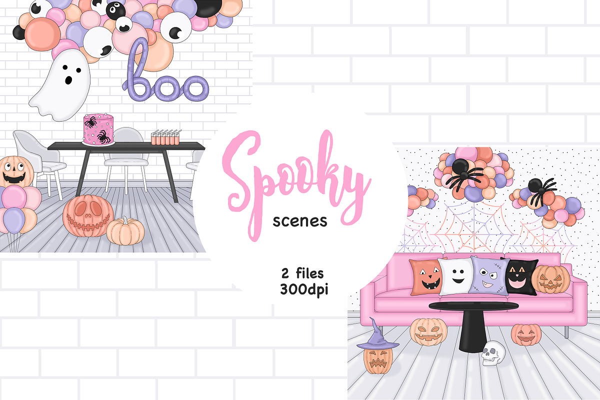 Spooky Scenes, a Seasonal Illustration by GlamArtZhanna (Photo 1 of 3)