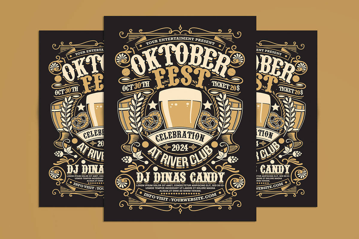 Oktoberfest Event Flyer Template, a Flyer Template by Muhamad Iqbal hidayat (Photo 2 of 8)