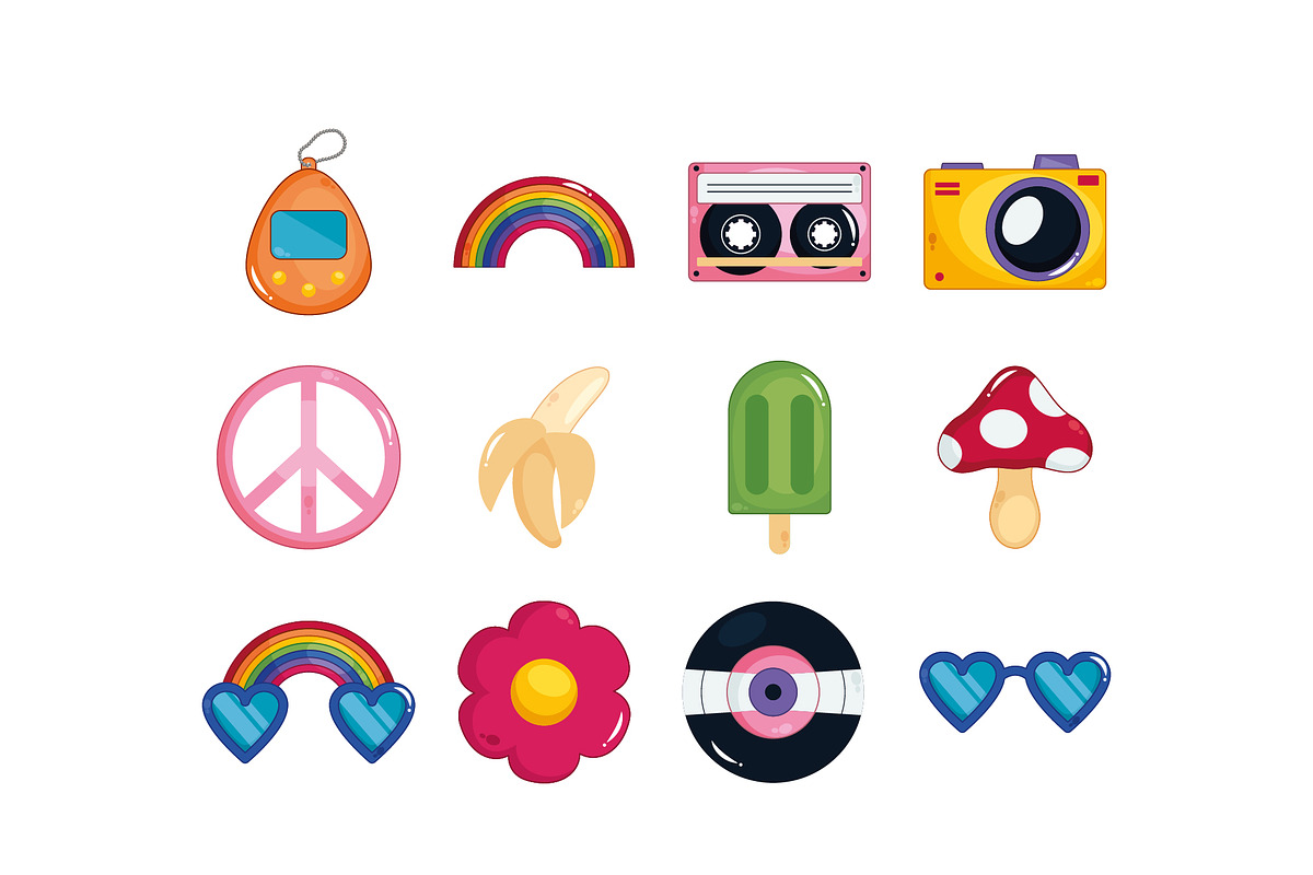 Retro & Nostalgic Icon Set