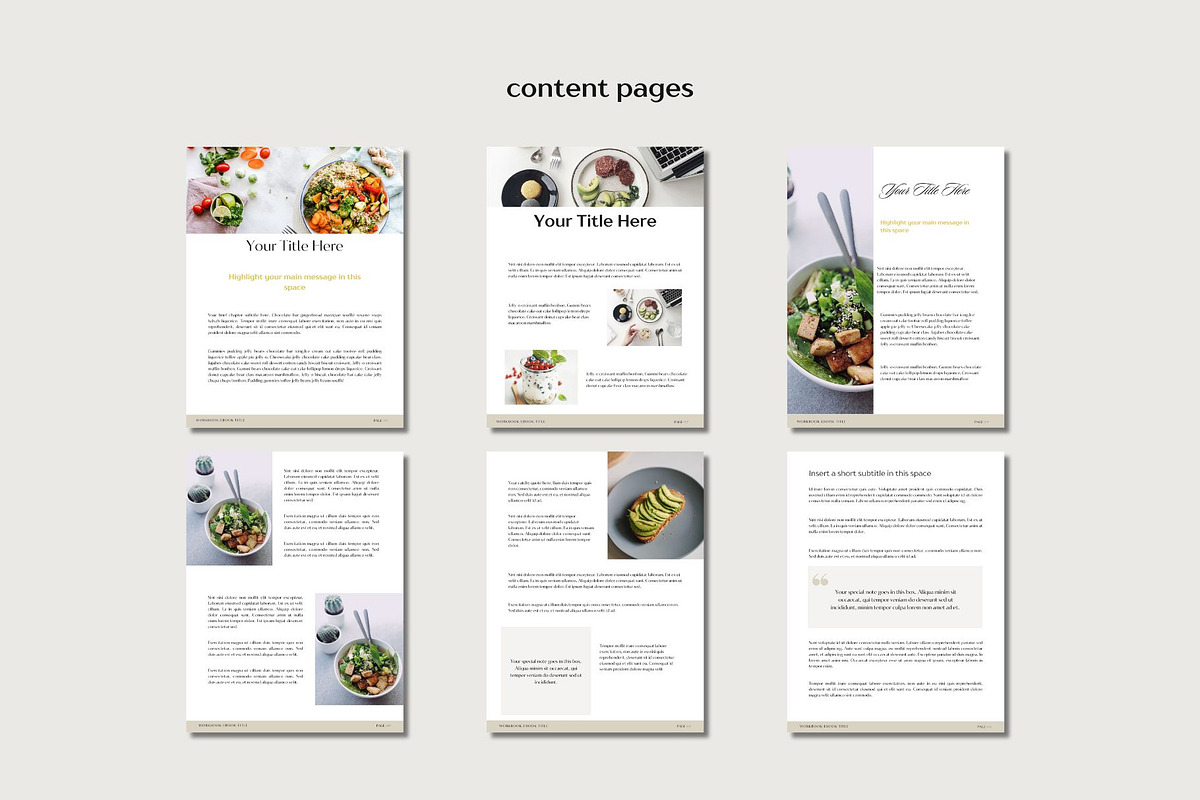 Nutrition coach ebook template /2, a Magazine Template by Deepa Template Studio (Photo 8 of 14)