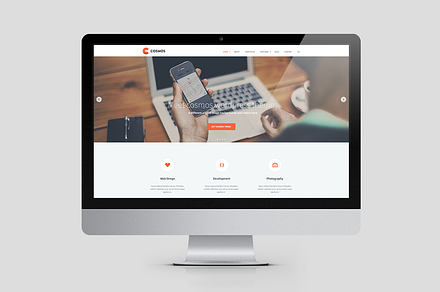 Website Landing Page PSD