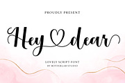 Hey Dear, a Script Font by Rotterlab Studio (Thumbnail 1 of 8)