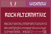 Rock Alternative Font, a Font by weknow (Thumbnail 1 of 8)