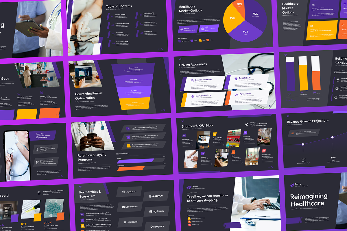 Healthcare Commerce PowerPoint preview 5