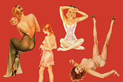 Varga Girls-Vinatge Illustrations, an Illustration by Lilithcollageart (Thumbnail 5 of 8)