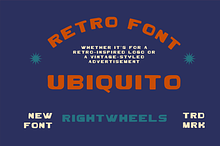 UBIQUITO - Retro Display Font