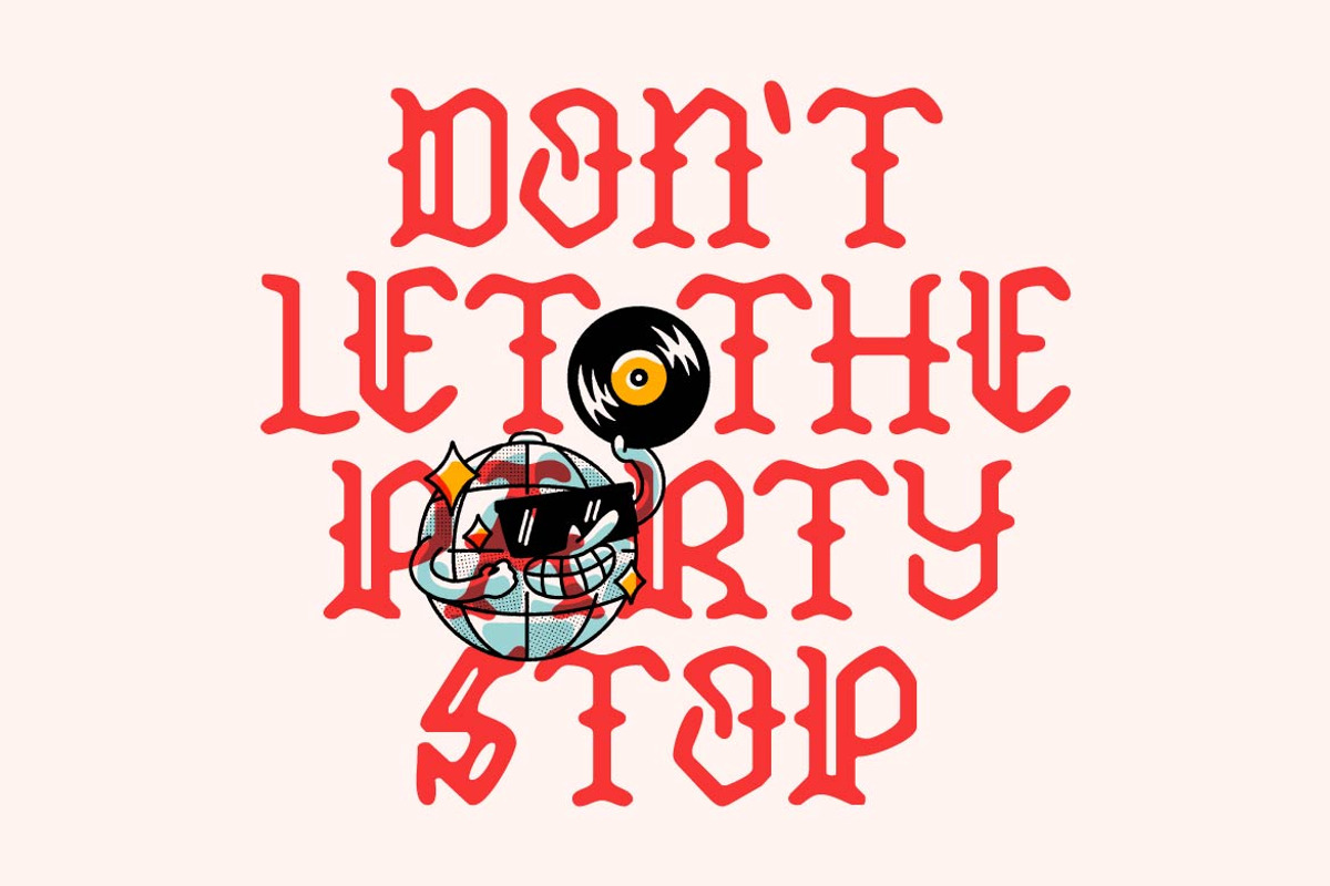 TF Caredog, a Blackletter Font by TeenageFoundry (Photo 2 of 10)