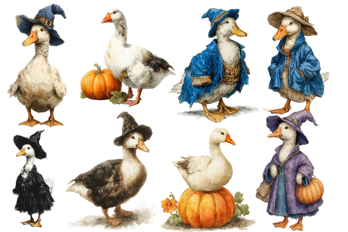 Goose Halloween Clipart, an Illustration by Designworld (Photo 2 of 5)