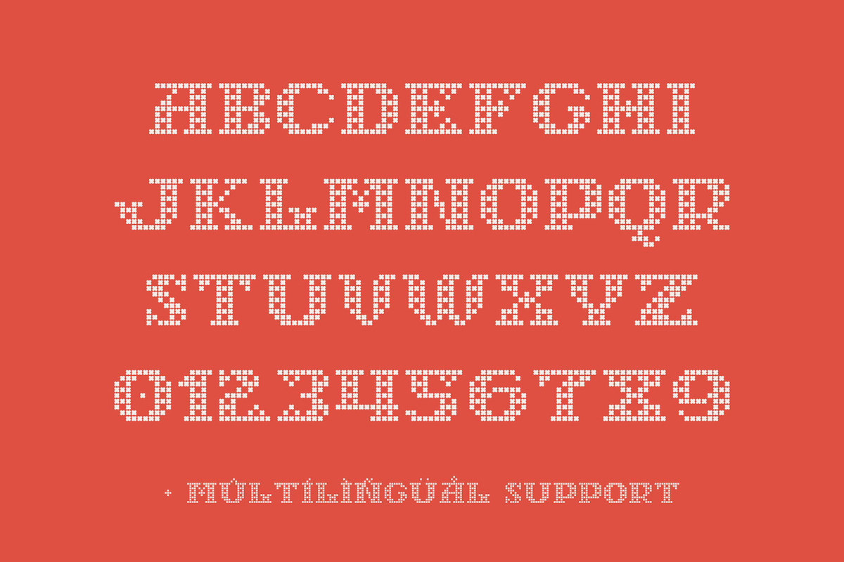 Lockdown Christmas - knitted fonts, a Font by kaer_shop (Photo 3 of 12)