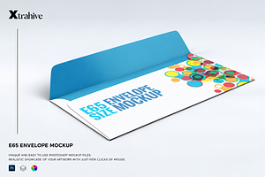 Envelope E65 Mockup, an Advertising Mockup by Xtrahive