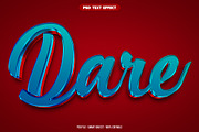 Dare 3D editable text effect, a Layer Style Add-On by Hello Muh (Thumbnail 1 of 2)