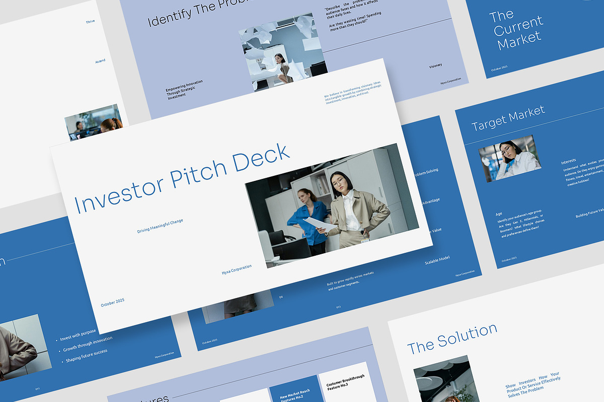 Hyxa : Startup Pitch Powerpoint, a Presentation Template by Punkl Camp (Photo 1 of 16)