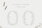 Floral wreath Wedding Flowers crest, an Illustration by Summer Nightingale Art (Thumbnail 7 of 7)