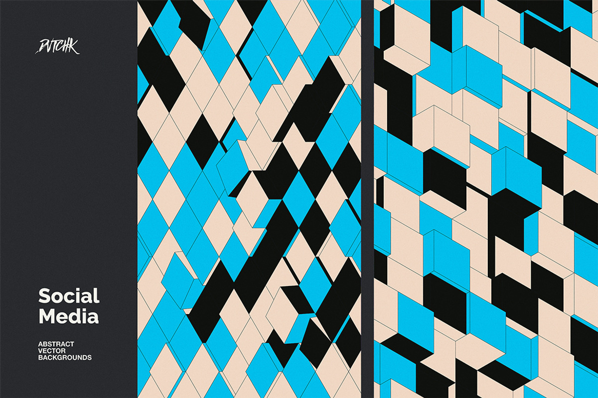 Social Media Vector Backgrounds V 04, a Background Graphic by dvtchk (Photo 6 of 9)