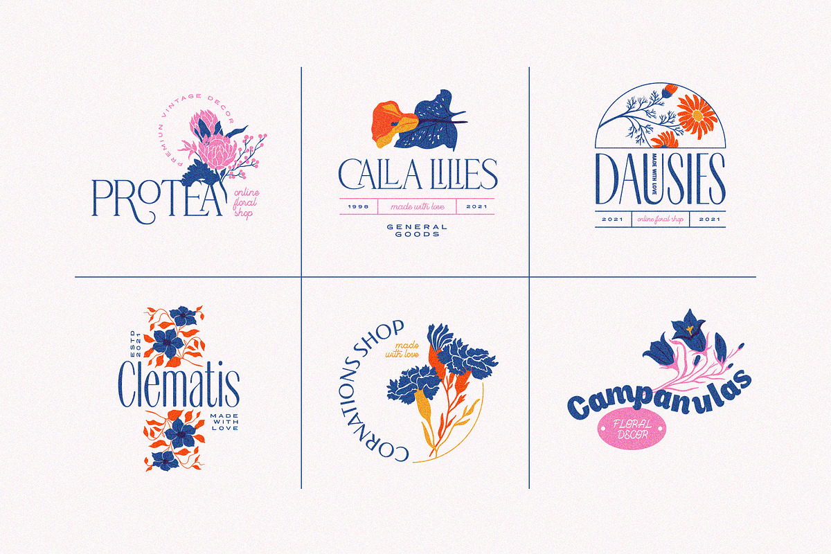 Trendy Flora Logo Kit, a Branding & Logo Template by KetteCreate (Photo 5 of 18)