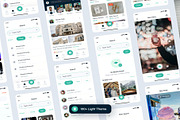 Hubline Social Network Mobile App UI, an UI Kit Template by Creative Perspective (Thumbnail 2 of 6)