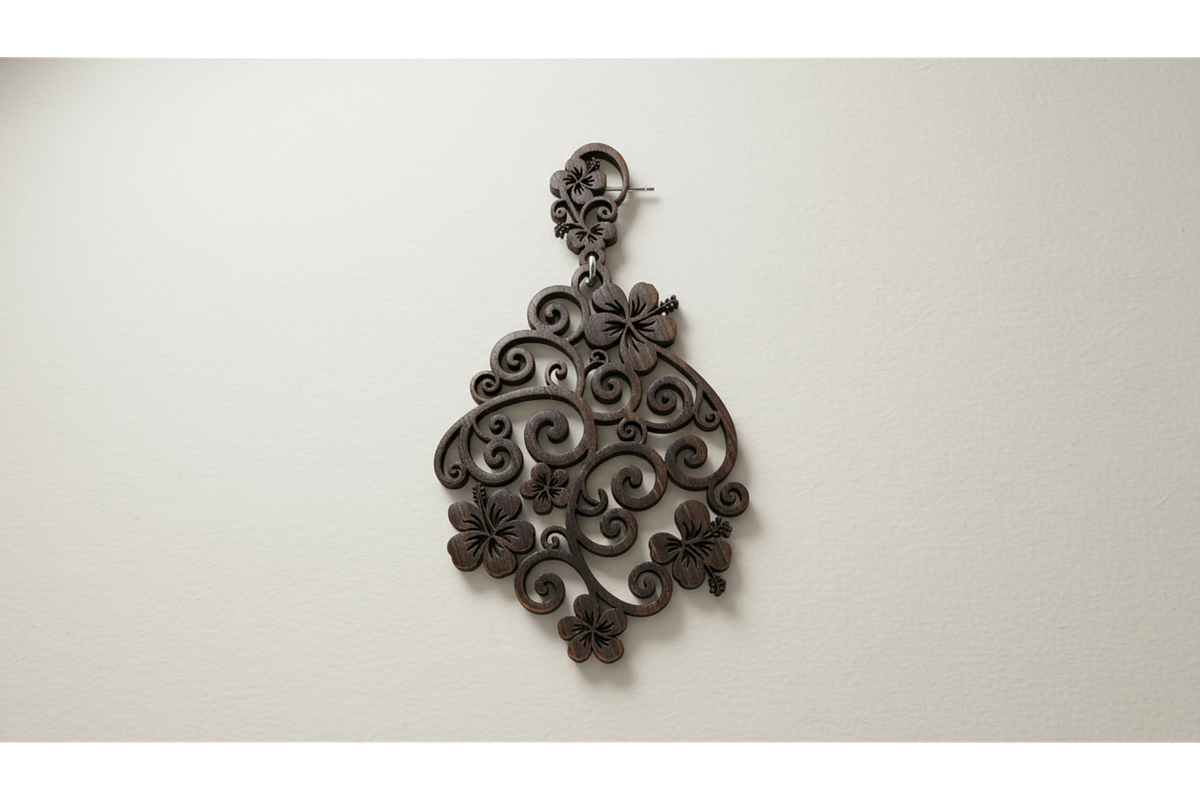 Floral Drop Earring SVGs, a Graphic by musafir_fashion (Photo 8 of 11)