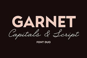 Garnet Font Duo