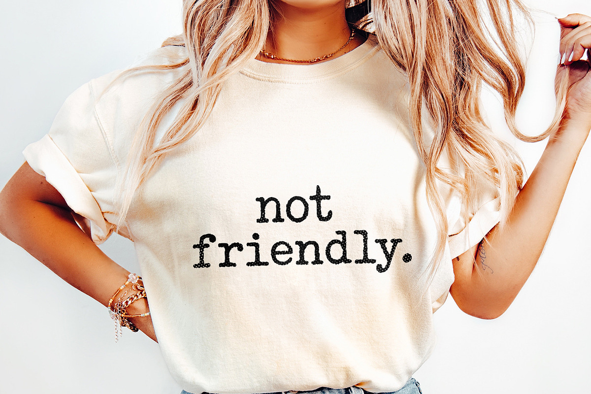 Not Friendly PNG, Digital Download,, an Illustration by SharpMarketplace (Photo 3 of 9)