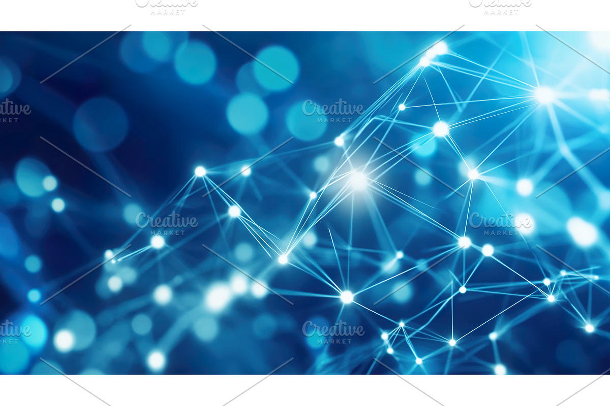 Futuristic digital network with, a Technology Illustration by Lermont51