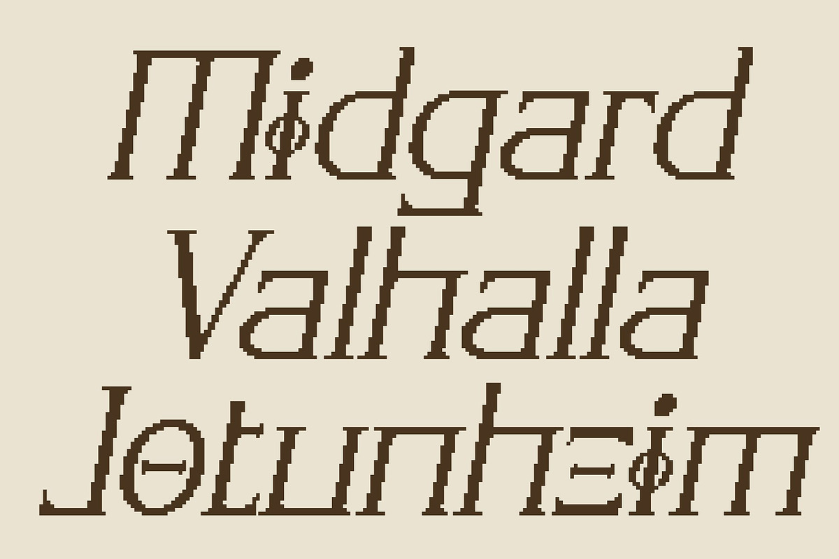 CS Spokane Pixel, a Serif Font by Craft Supply Co. (Photo 5 of 8)