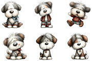 English Sheepdog Clipart, an Illustration by DreamArtGraphic (Thumbnail 2 of 5)