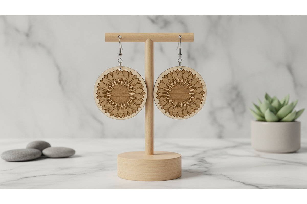 Botanical Earring SVG Set, a Graphic by musafir_fashion (Photo 2 of 11)