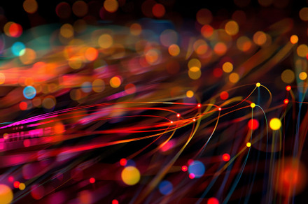 Colorful lights, blurred and vibrant, a Photo by Iftikhar Alam