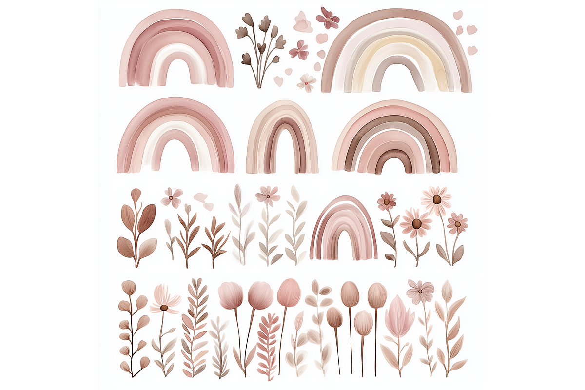 Prompt Neutral Spring Clipart, a Seasonal Illustration by Creative design (Photo 5 of 7)