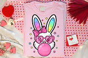 Pink Glitter Easter Bunny Coquette, an Illustration by Canvas Craft (Thumbnail 5 of 6)