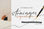 Strainger Signatures  Font, a Script Font by Cotbada_studio (Thumbnail 1 of 9)