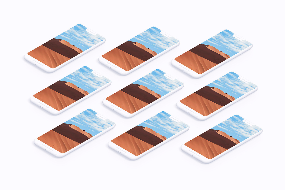 Pixel 3XL - 21 Clay Mockups - PSD, an iPhone Mockup by Asylab (Photo 61 of 73)