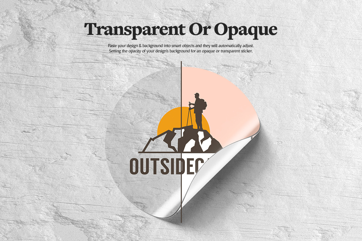 Transparent Sticker Mockup, a Graphic by rebrandy (Photo 3 of 8)